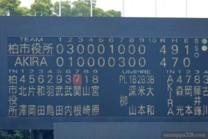 9回は互いに三者凡退で延長戦に突入