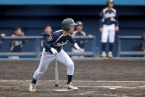 矢口選手のヒットで流れが一気に習志野市役所へ